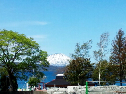 望羊蹄から見える羊蹄山